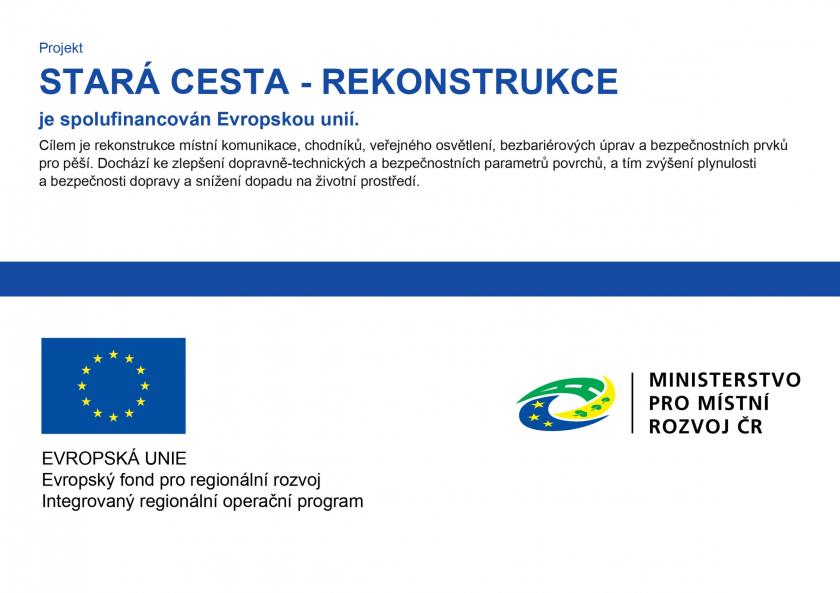 STARÁ CESTA - REKONSTRUKCE STARÁ CESTA - REKONSTRUKCE