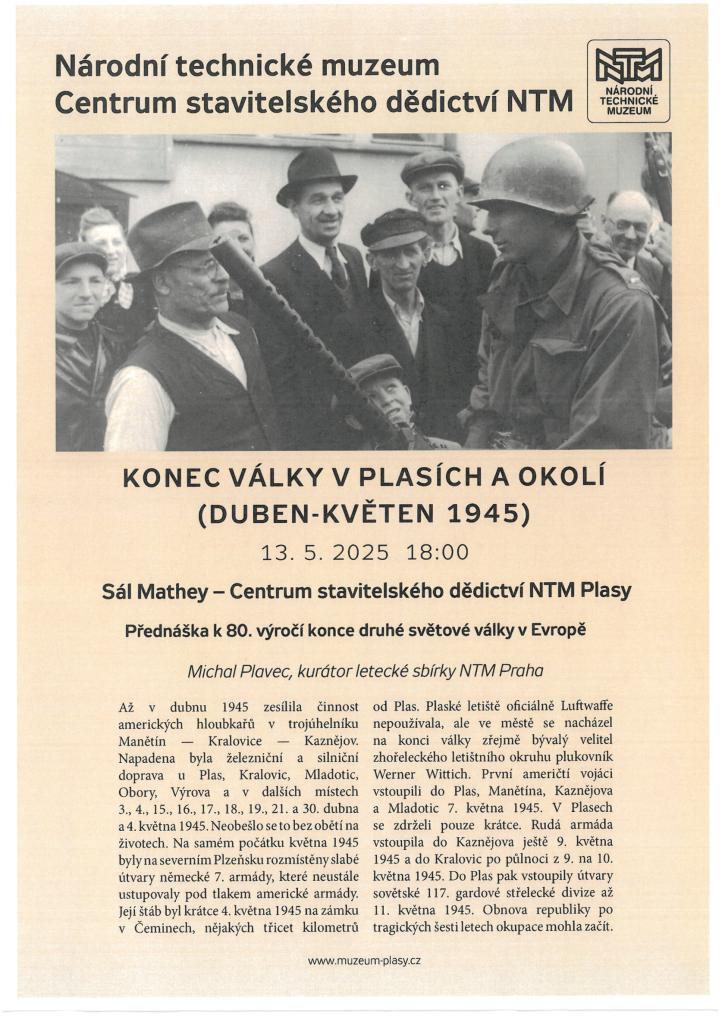 Konec války v Plasích a okolí