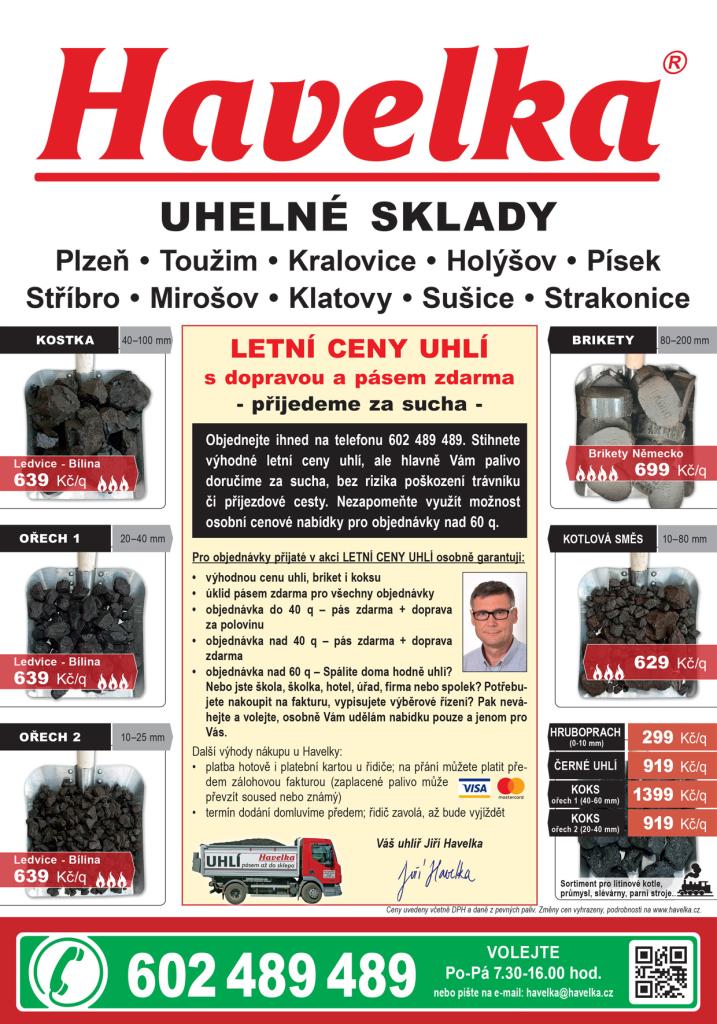 Letní dodávka uhlí