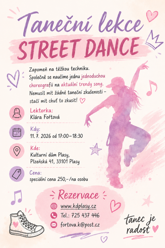 Taneční lekce STREET DANCE