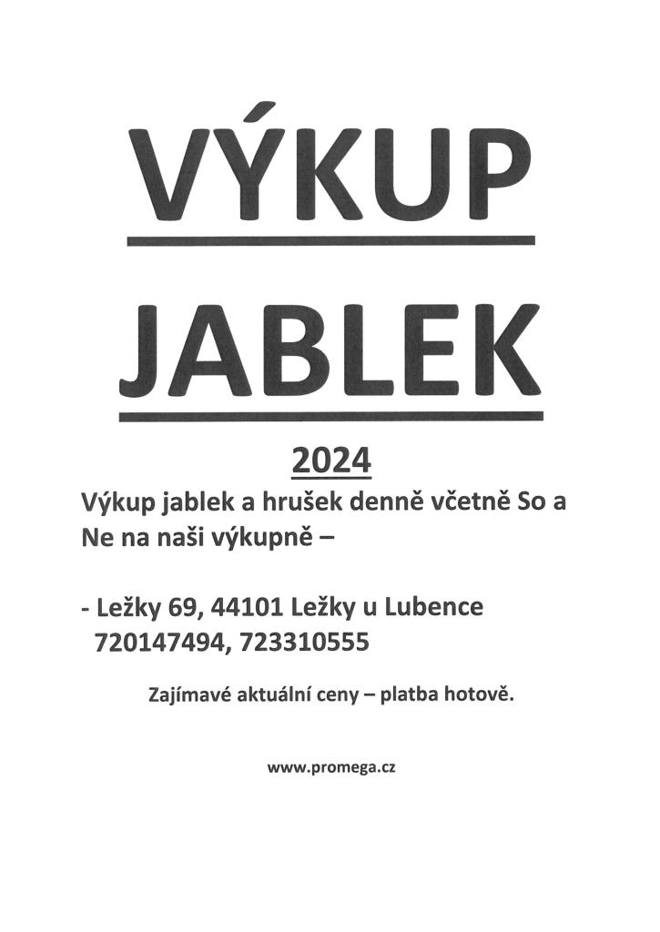 Výkup jablek-Ležky
