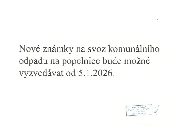 Nové známky na&nbsp;komunální odpad 2026