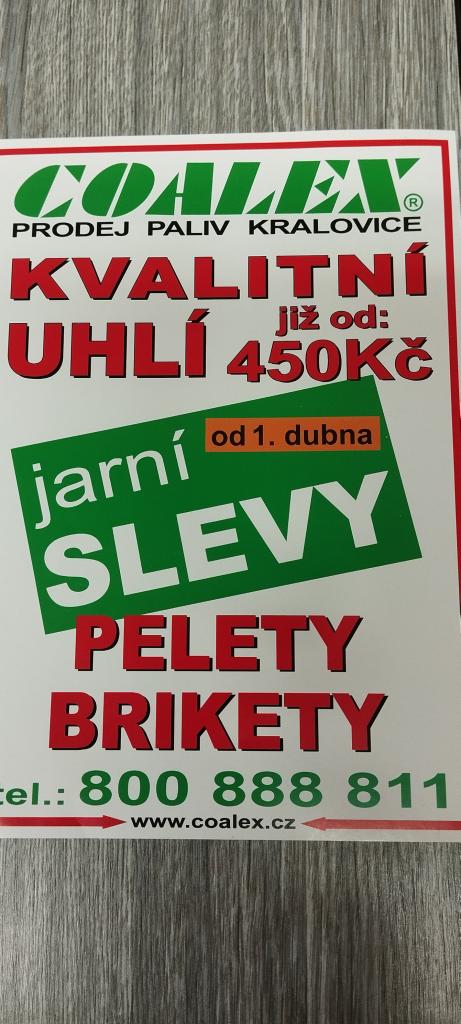 Coalex-slevy uhlí
